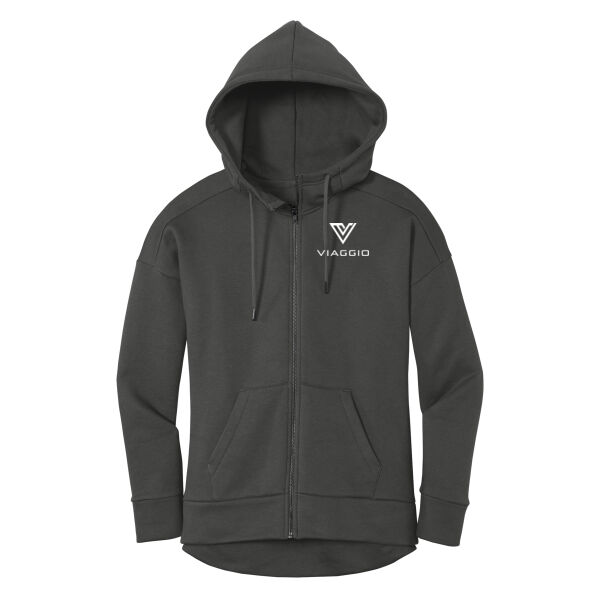 District® Women’s Perfect Weight® Fleece Drop Shoulder Full-Zip Hoodie Thumbnail