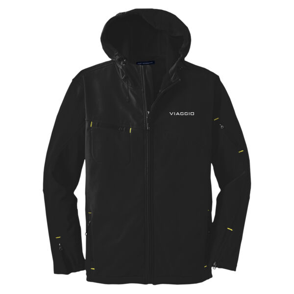 Men's Textured Hooded Soft Shell Jacket Thumbnail