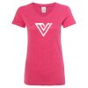 Women’s Glitter V-Neck T-Shirt Thumbnail