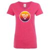Women’s Glitter V-Neck T-Shirt Thumbnail